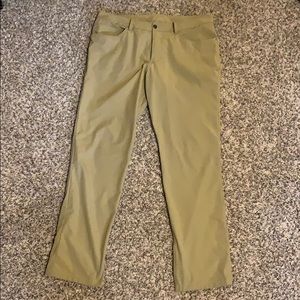 Tan Lululemon ABC pants
